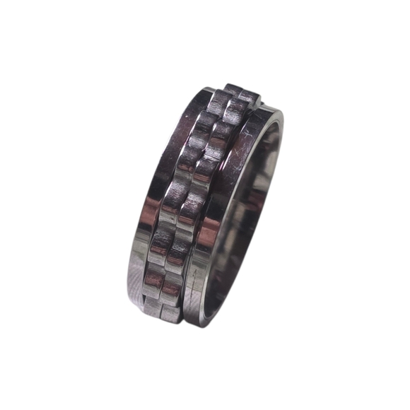 New Stainless Steel Spinner Ring Size 11 - Picture 3 of 4